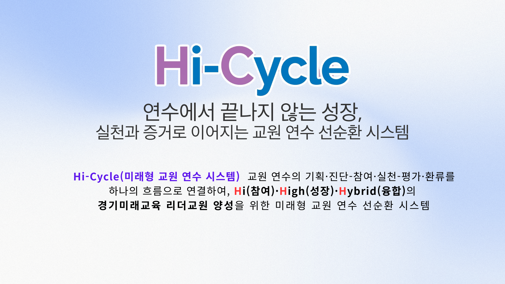 미래형교원연수시스템